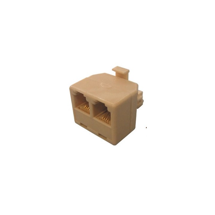 10 X Adaptador telefonicos rj12 macho 2 rj12 hembra 6p2c adaptadores telefonicos conectores telefonicos adaptadores adaptador c