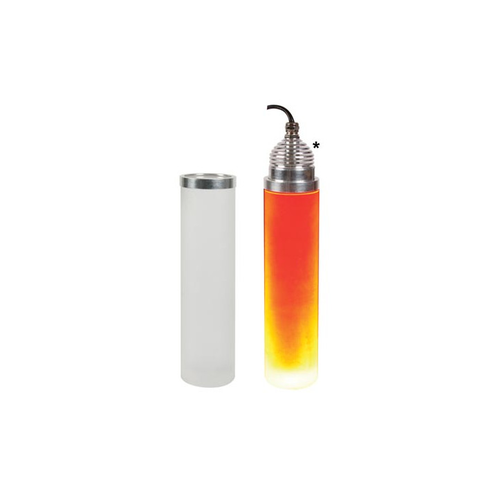 Acrilico traslucido tubo pieno illuminazione ø55 x 200mm (1pc) rgb deco ref: leda03t1 velleman - 1