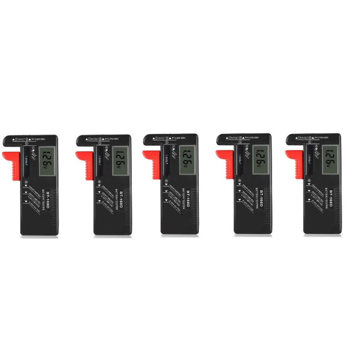 2 x Universeller digitaler Batteriekapazitätstester BT-168D Prüfladungsanzeige Bateria Diy Elektronischer BT168D