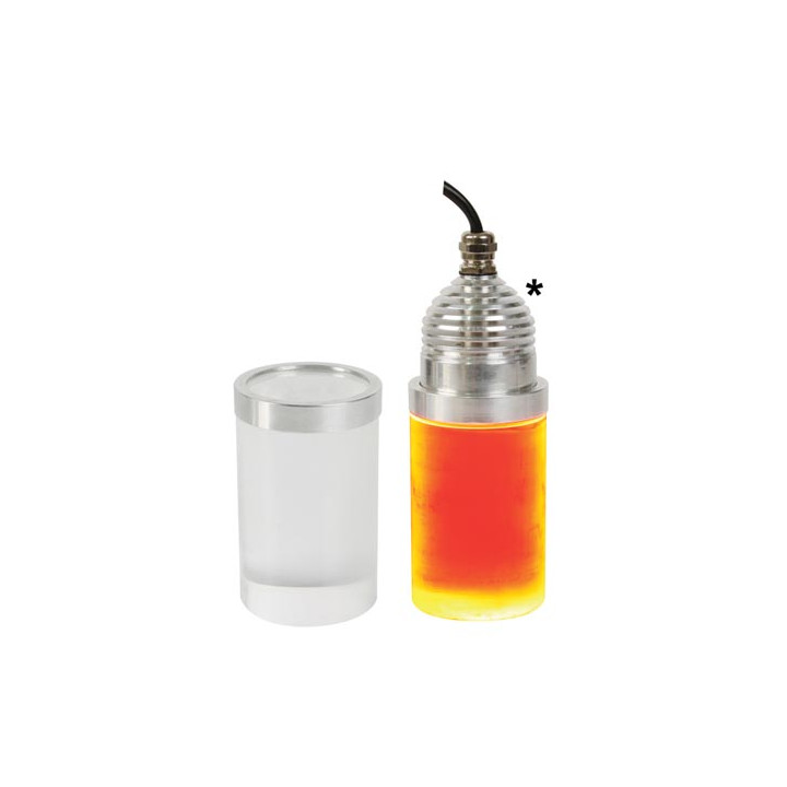 Translucent acrylröhre volle beleuchtung ø55 x 100mm (2piece) rgb-deco-design ref: leda03t2 velleman - 1