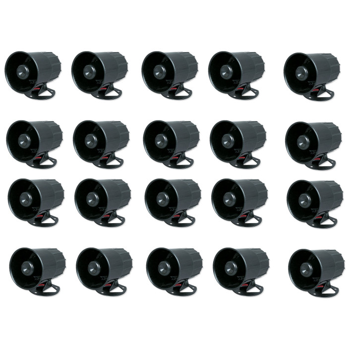 Sirene alarme 6 sons 117db 6v 7v 8v 9v 10v 11v 12v 15v 20w etanche es-86t sr 330a sv/ps5