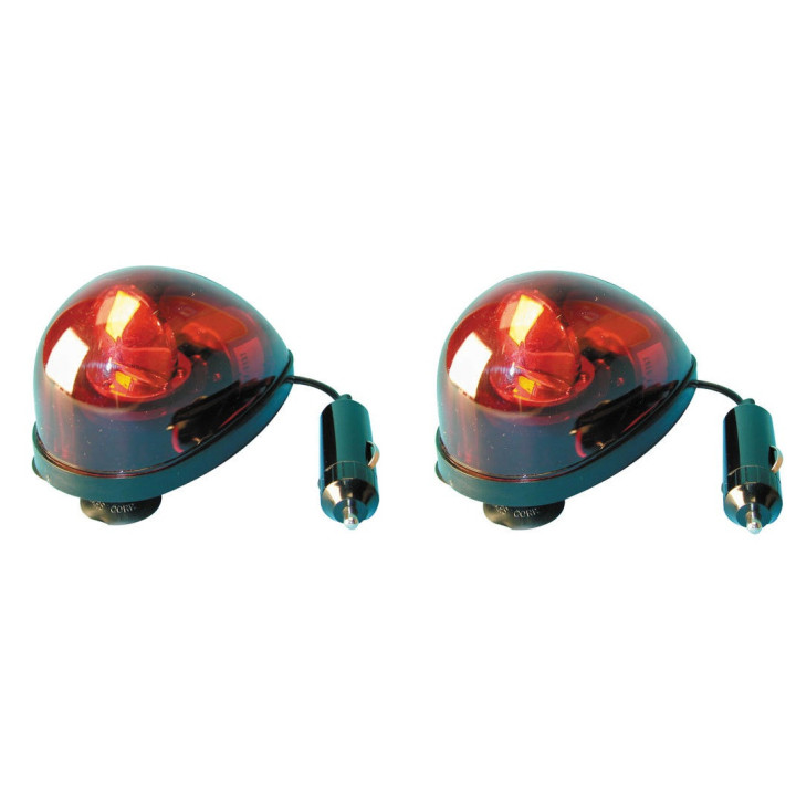 Gyrophare rouge ventouse 12v 5w girophare electrique rotatif eclairage lumiere secour feu tournant