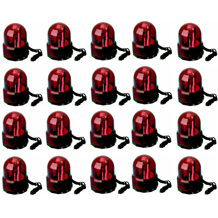 Girofaro electrico magnetico rojo 12vcc (sc782) dl80 girofaros magneticos