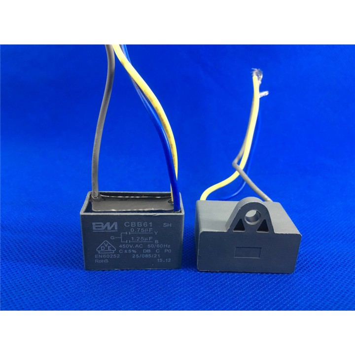 Condensatore CBB61 0.75UF + 1.25UF Motore Ventilatore da soffitto 0.75MF + 1.25mf