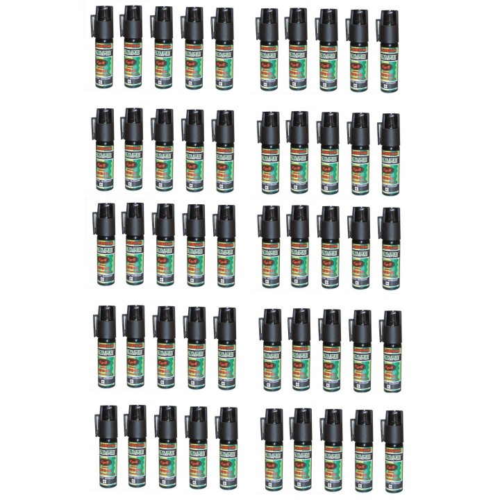 50 aerosol bombe de defense 17ml 25ml GPPM pepper incapacitant neutralise