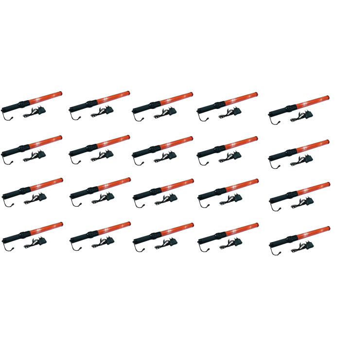 10 Baton rechargeable torch light red traffic signaling plane car road policing