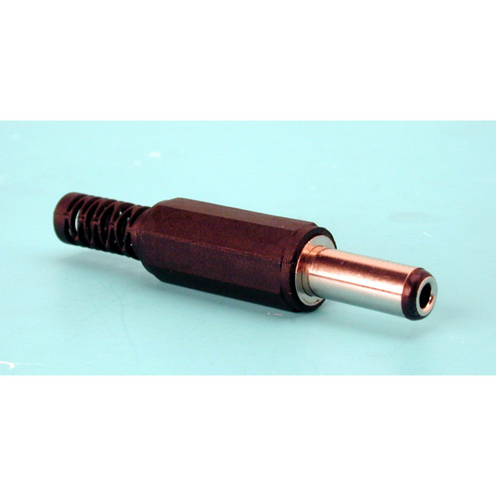 Spina di alimentazione maschio 2,5 x 5,5 x 14 mm a saldare (10 articoli) cd012 connettore elettrico