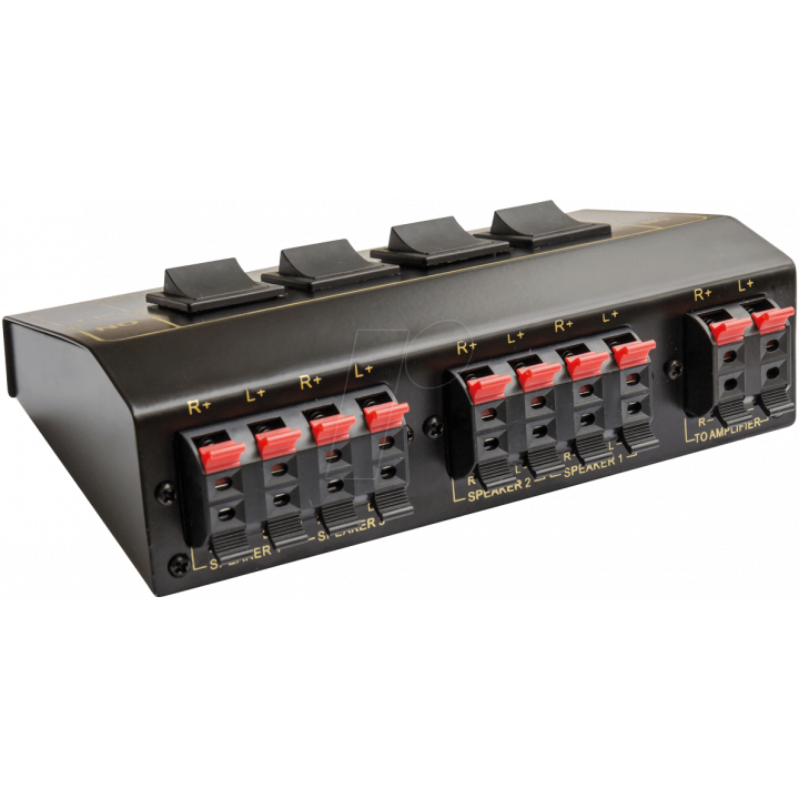Selecteur enceintes 4 canaux spk4 commutateur audio 4 paires  haut parleur sonorisation sono stereo