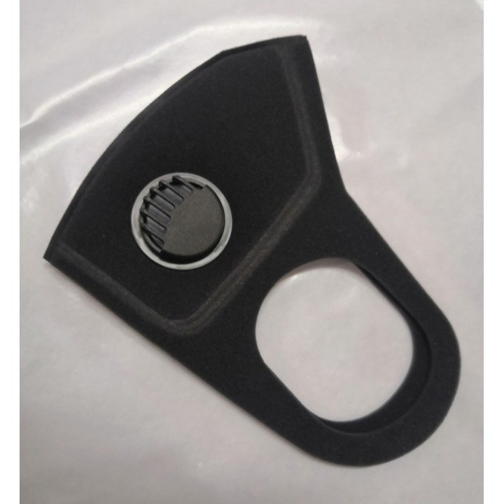 Masque respiratoire lavable reutilisable + 1 valve sans filtre coton mrlavf anti pollution