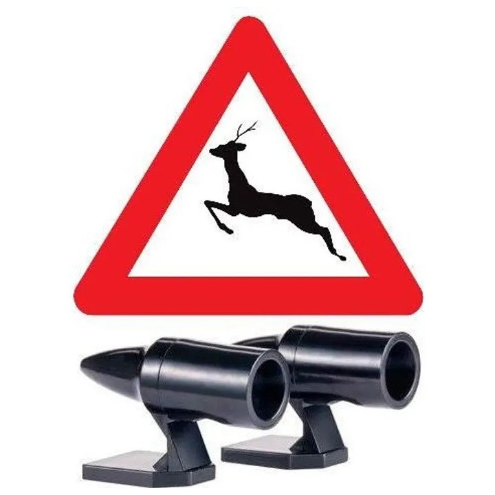 Whistle wind activated wildlife warning device for deer (pair of 2) nap zapper anti sleep alarm