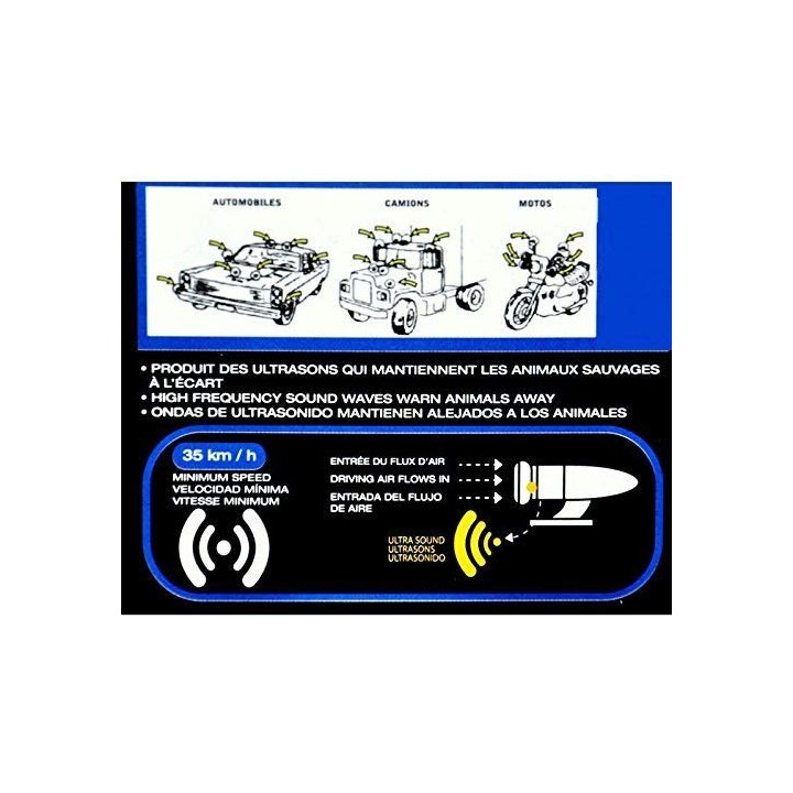 Whistle wind activated wildlife warning device for deer (pair of 2) nap zapper anti sleep alarm