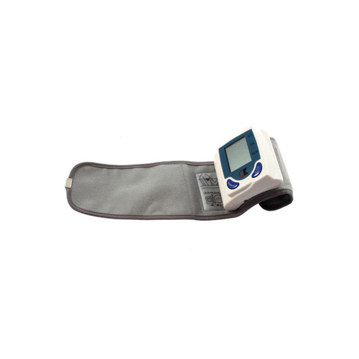 Portable home digital wrist blood pressure monitor watch senser, heart beat meter,lcd display 60memories. jr international - 6