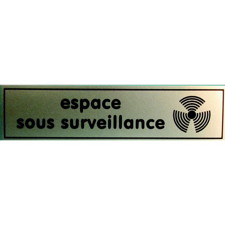 Etiquette signalisation affichage panneau sticker espace video surveillance autocollant signaletique
