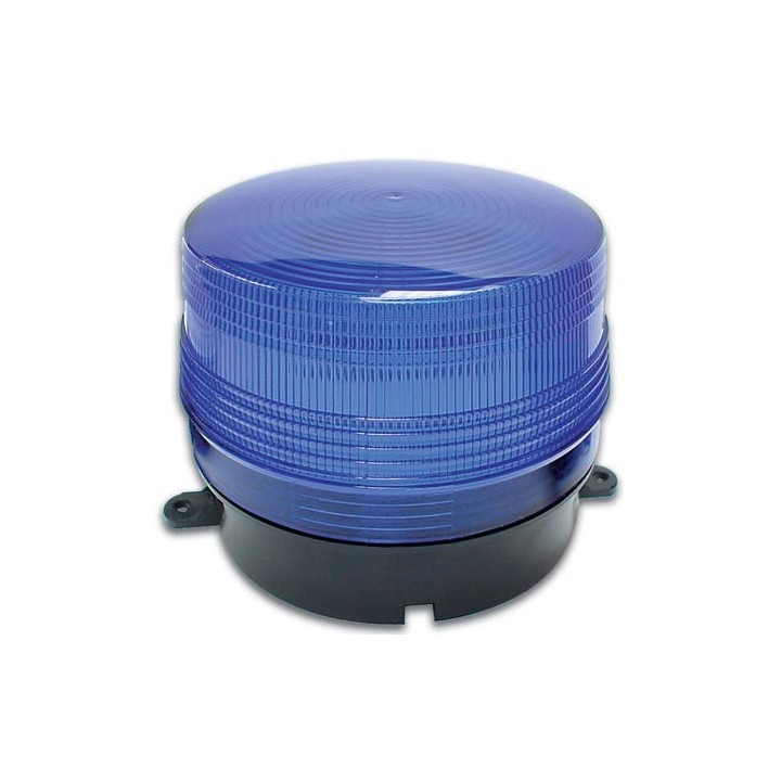 Xenon blitzlicht 12vdc blau ø100x80mm blitzlicht fur elektronische alarmanlage