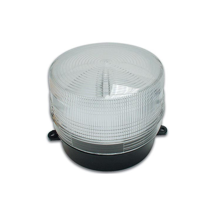 Flash 12vdc white xenon flash, ø100x80mm strobe light warning emergency lights strobe warning light systems for fire police em