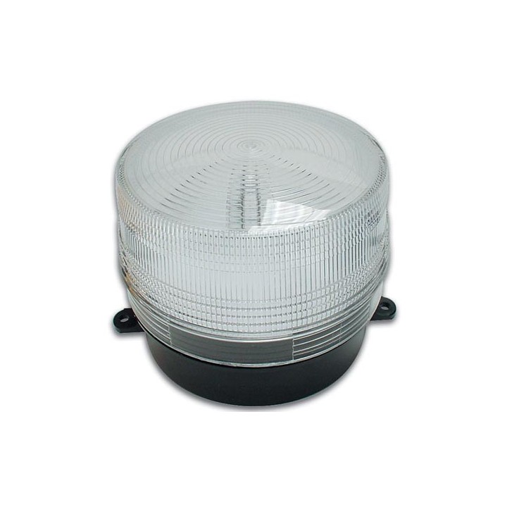Flash 12vdc white xenon flash, ø100x80mm strobe light warning emergency lights strobe warning light systems for fire police em
