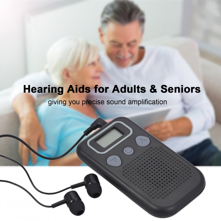 Digital auditory remote sound amplifier discrete listening 2 earpieces