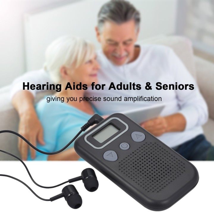 Amplificateur de son a distance auditif digital écoute discrete 2 oreillettes