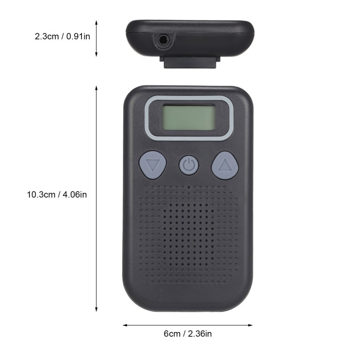 Amplificatore sonoro remoto uditivo digitale ascolto discreto 2 auricolari