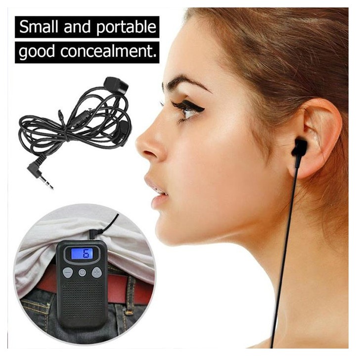 Digital auditory remote sound amplifier discrete listening 2 earpieces