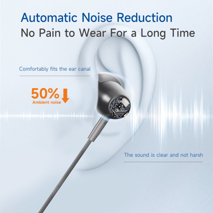 Adjustable Hearing Sound Amplifier Rechargeable Hearing Aid 2 Earbuds Deafness