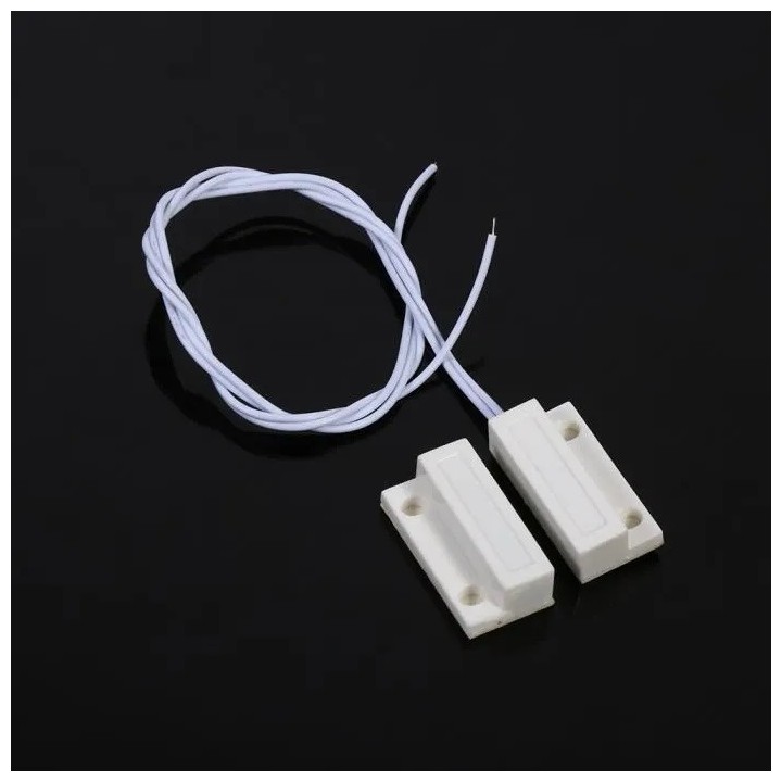 Contacto nf sobresale 23mm detector magnético de apertura blanco 114ms sensor de alarma