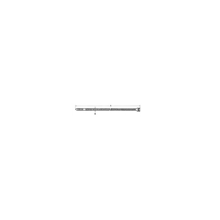 Tirap cable clamp collar negro 00 x 2,5 mm (100 unidades) max 8,2 kg tracción ref: quseca100-205-n cen - 1