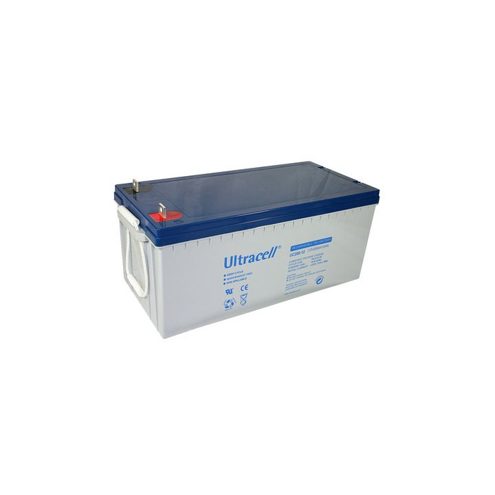 Bateria recargable 12v 200ah uc200 12 solar eolico plomo gel acumulador 200a