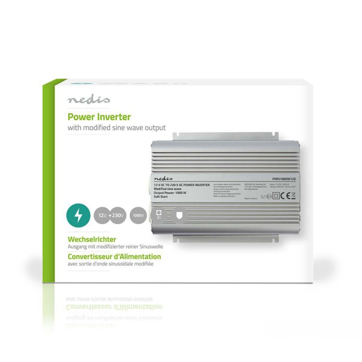 Convertisseur 1000w 12v 230v transformateur avec chargeur intégré 12vcc 220v changeur de tension