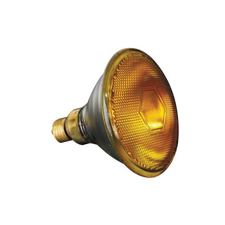 Bombilla halógena sylvania 80w 240v, par38, e27, fl 30°, color amarillo