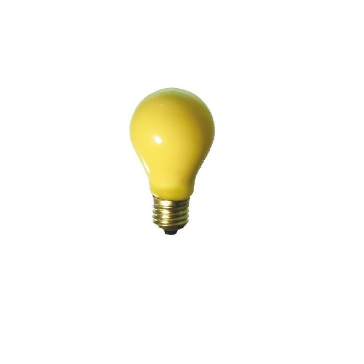 Ampoule jaune repousse moustique insecte 60x105mm E27 230 Volt 60 Watt 220v 240v