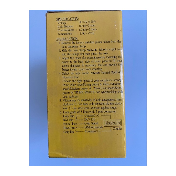 Elektronischen münzprüfer cebek c-5260