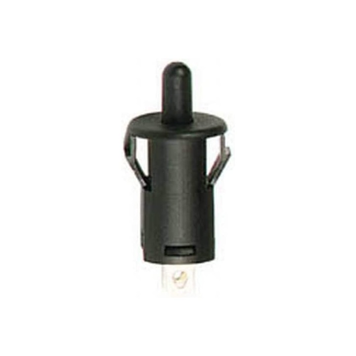 Contact autoprotection NF (porte ouverte) noir 2a 250v r1858c bouton poussoir encastrable rond