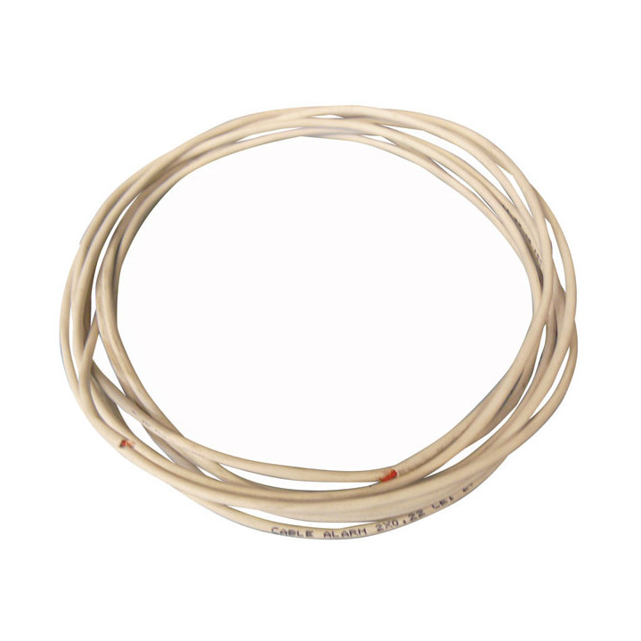 Cable flexible 2x0,22 blindado blanco