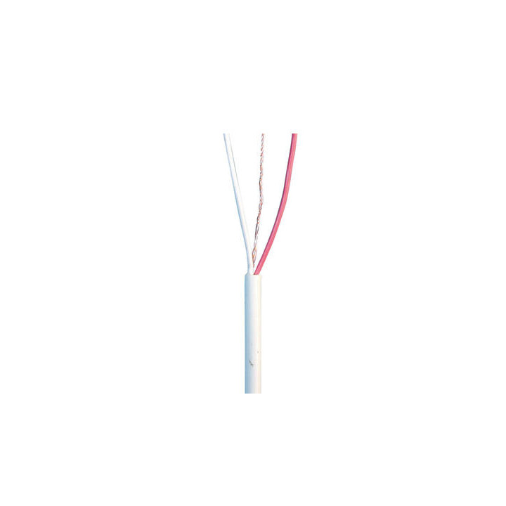 Flexibles kabel 2x0.22 wei