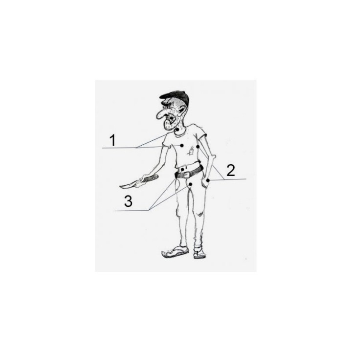 Shocker una compatta a led 2400.000 volt e cinghia di sicurezza arma di difesa elettrica