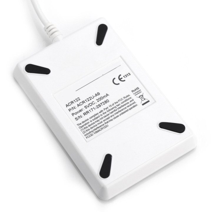 Lecteur enregistreur acr122u pour badges cartes 13.56 MHz SmartCard sans contact USB