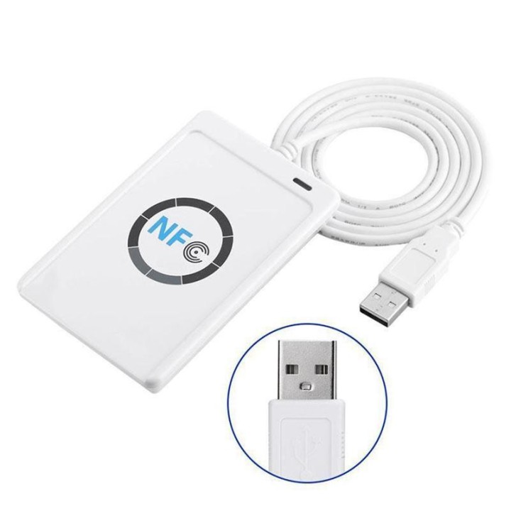 Lecteur enregistreur acr122u pour badges cartes 13.56 MHz SmartCard sans contact USB