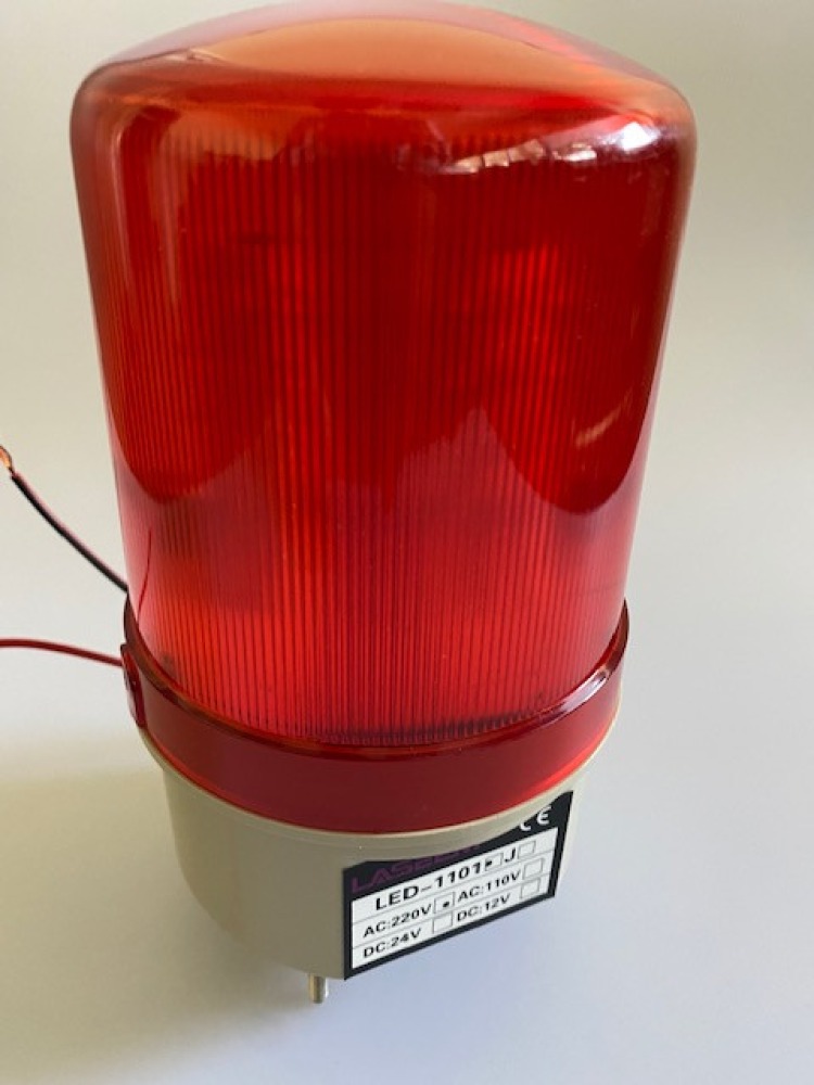 Electrical rotating light 220vac 12w red fixed rotating light (adapter included) light warning emergency lights warning light s