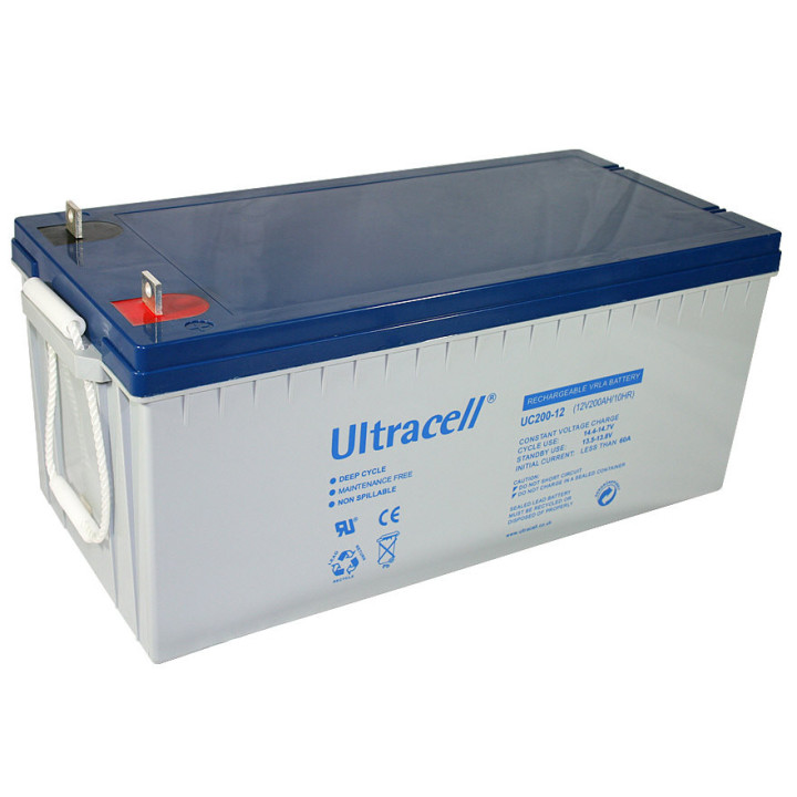 Accumulateur 12v 200ah solaire eolienne accu batterie rechargeable photovoltaique