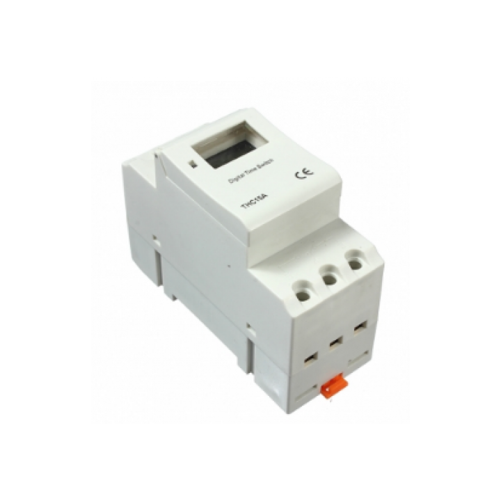 Orologio elettrico digitale thc15a 24vcc 2200w 7 giorni per guida din jr international - 8