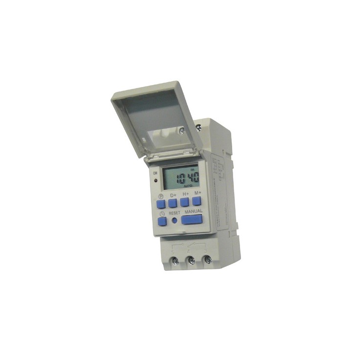 Clock electric digital clock 220vac 2200w 7 days programmable clock for rail, din digital programmable clock for pool alarm acti