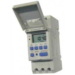 Clock electric digital clock 220vac 2200w 7 days programmable clock for rail, din digital programmable clock for pool alarm acti
