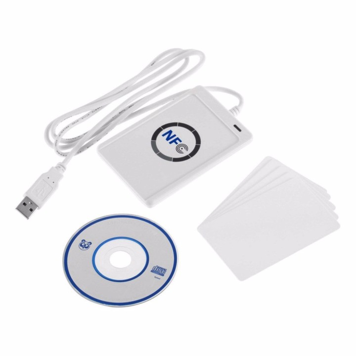 NFC ACR122U RFID kontaktlosen Smart Reader & Writer / USB + 5X IC Karte 2017 Großhandel