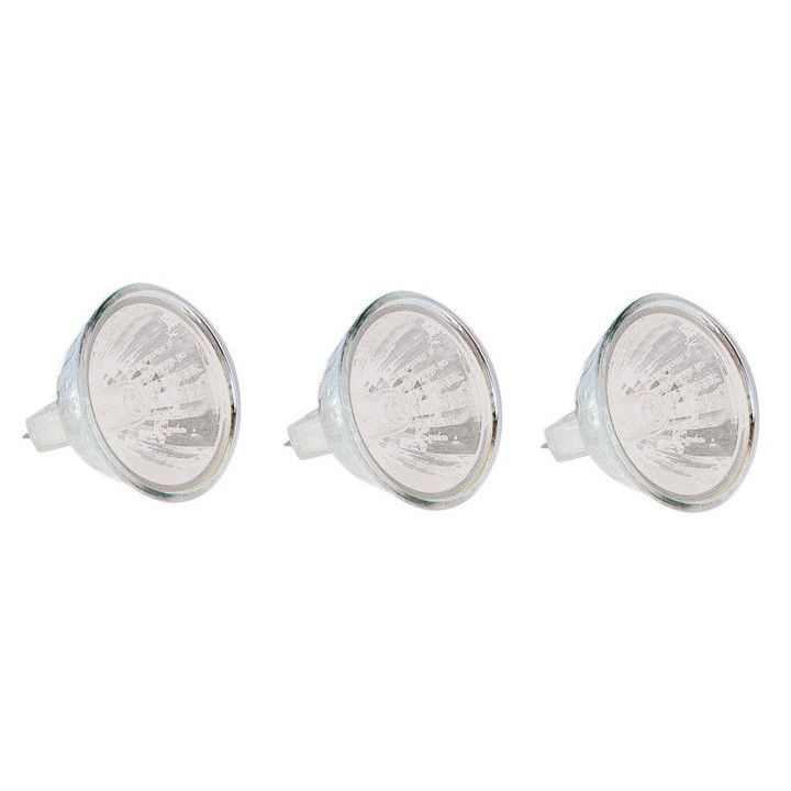 Set of 3 12v 35w halogen bulbs 2000h gu5.3 lamp h112hq