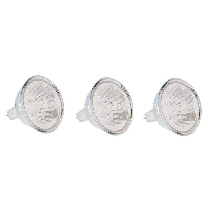 Set di 3 lampade alogene 12v 35w 2000h gu5.3 lampada h112hq