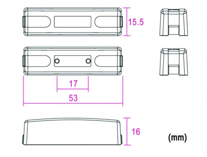 Detector öffnung sensor magnetkontakt alarmkontakt no projektion creme bs-2033 jr international - 3