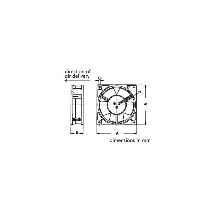 Ventilateur sunon 12vcc roulement a aiguilles 40 x 40 x 20mm bss12/40