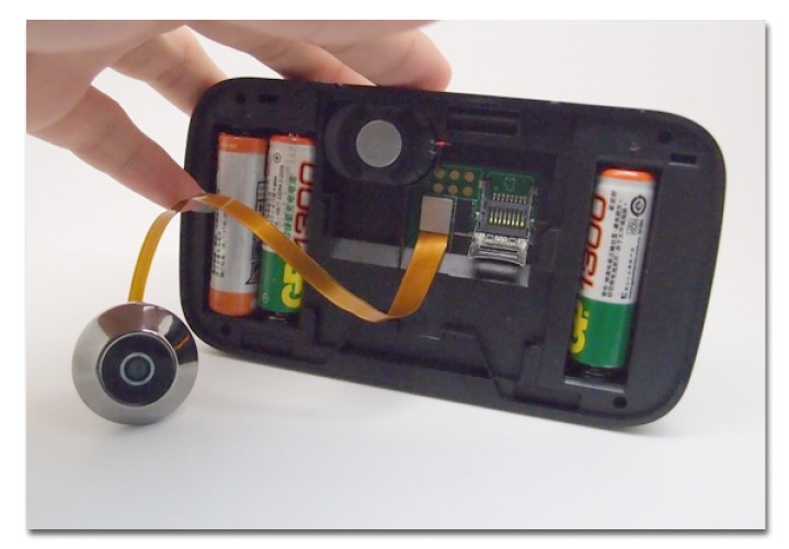 Peep lcd screen camera video recorder camset29 replaces judas peephole viewer great deal - 3