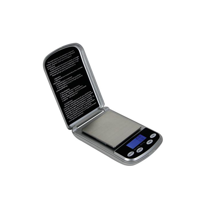Balanza electrónica de bolsillo portátil pesa 500g vtbal16 medida de peso 0.1g objetos pequeños velleman - 1